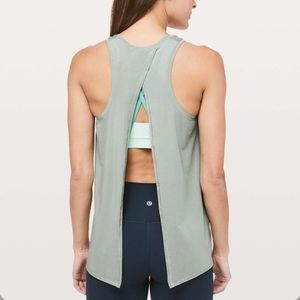 lululemon light green luxtreme all tied up tank